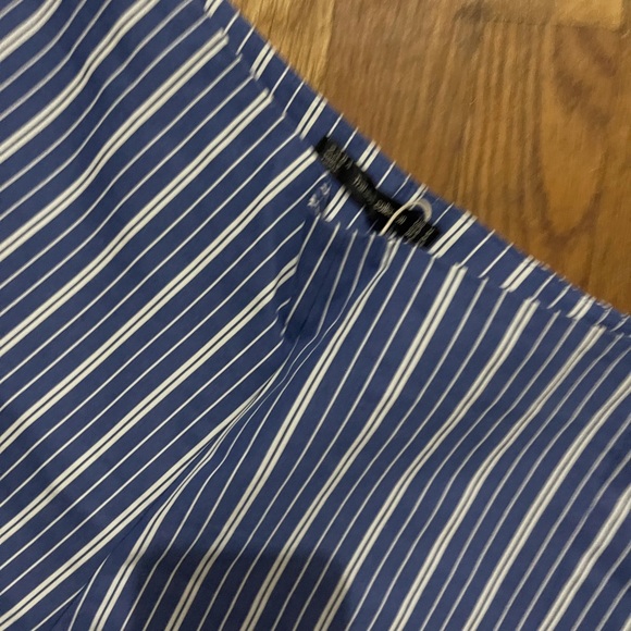 Zara Blue & White Striped Cropped Trousers (never worn) - Picture 10 of 10
